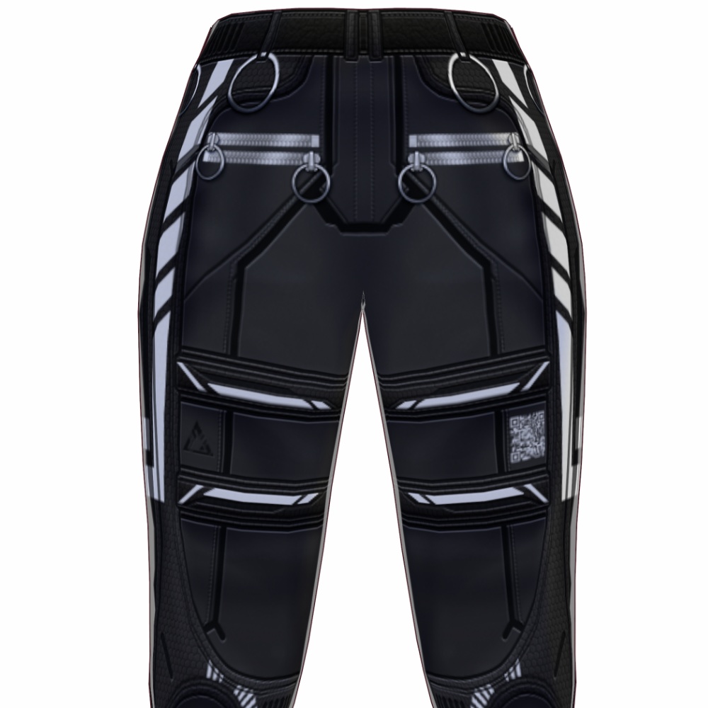 VRoid用 3*5色展開 サイバーロングパンツ2 - Cyber Long Pants Design2 3*5Colors
