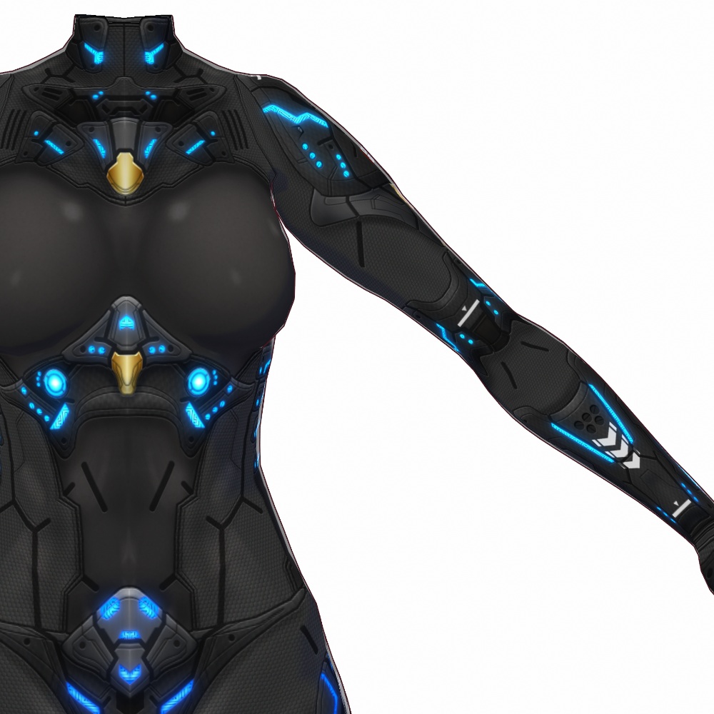 VRoid用 2*4色展開 サイバースーツ 第2世代 "OBS-A" - Cyber Suits 2nd Gen. "OBS-A" 2*4Colors