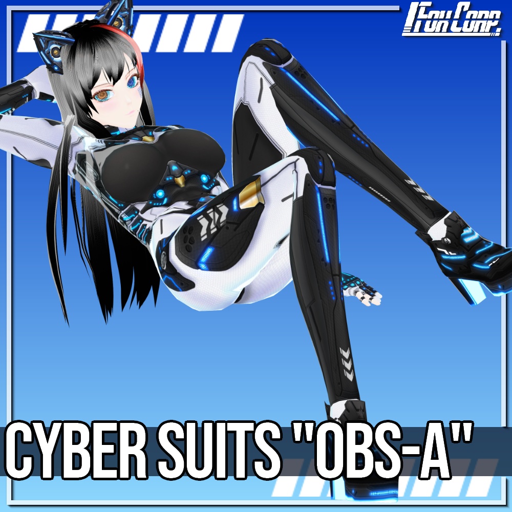 VRoid用 2*4色展開 サイバースーツ 第2世代 "OBS-A" - Cyber Suits 2nd Gen. "OBS-A" 2*4Colors