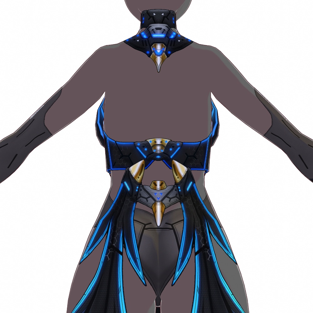 VRoid用 3*4色展開 サイバーチャイナドレス - Cyber Cheongsam 3*4Colors