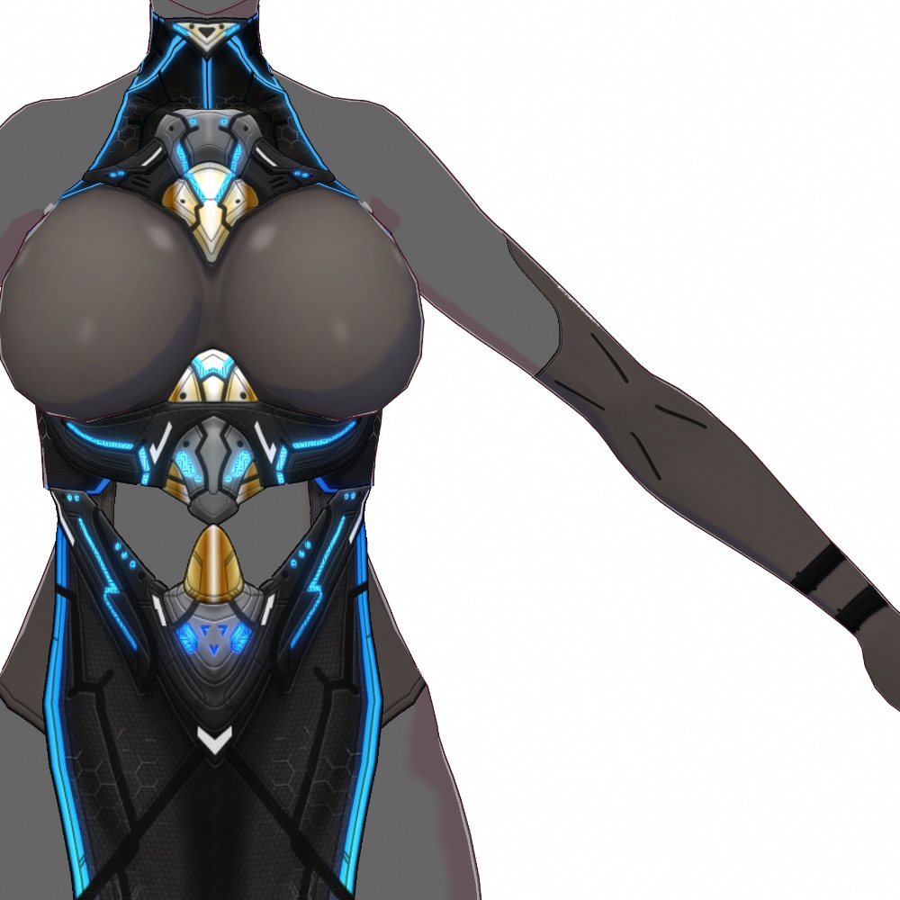 VRoid用 3*4色展開 サイバーチャイナドレス - Cyber Cheongsam 3*4Colors