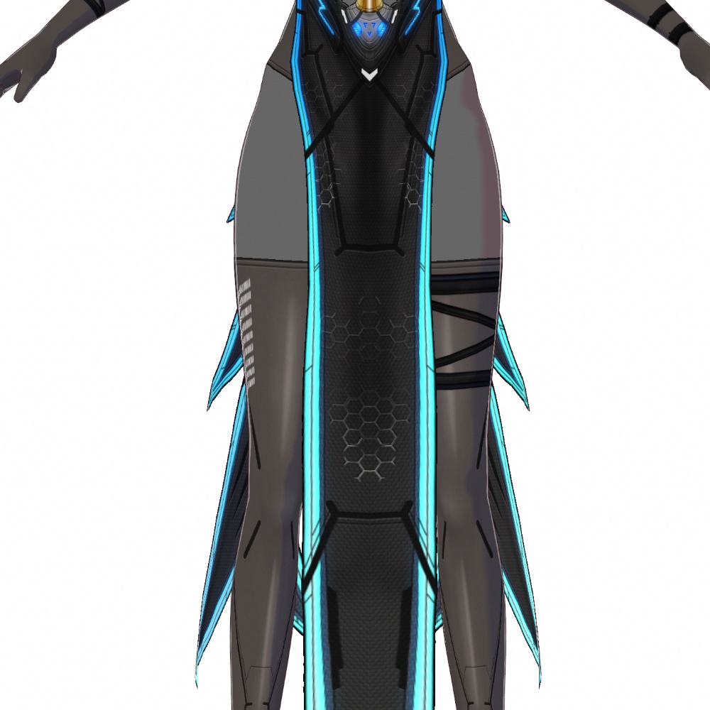 VRoid用 3*4色展開 サイバーチャイナドレス - Cyber Cheongsam 3*4Colors