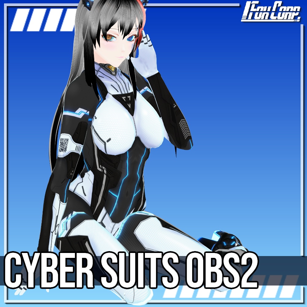 VRoid用 4*5色展開 サイバースーツ "OBS2" - Cyber Suits "OBS2" 4*5Colors