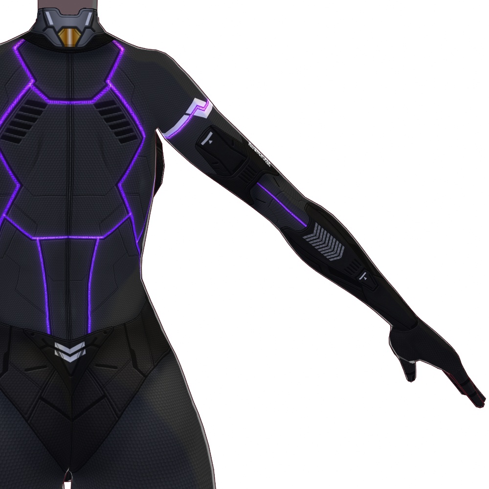 VRoid用 4*5色展開 サイバースーツ "OBS2" - Cyber Suits "OBS2" 4*5Colors