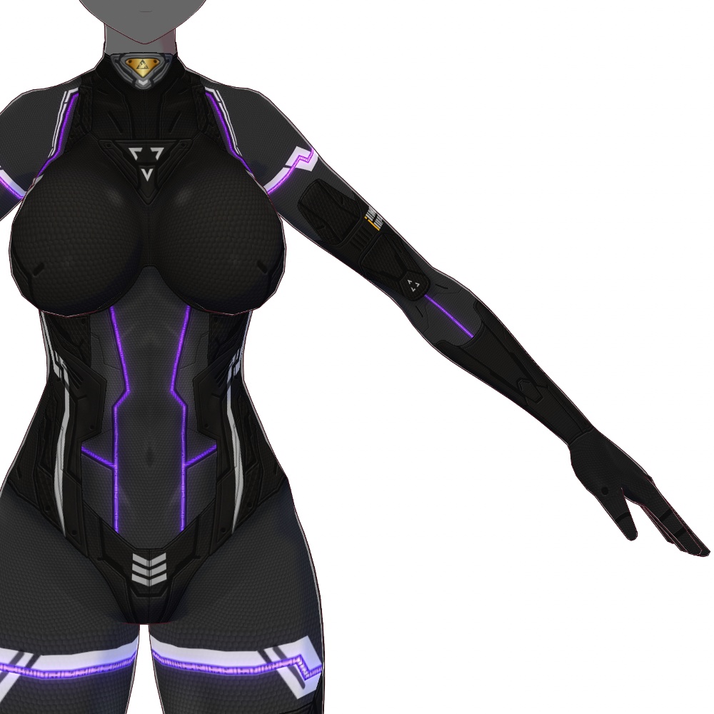 VRoid用 4*5色展開 サイバースーツ "OBS2" - Cyber Suits "OBS2" 4*5Colors