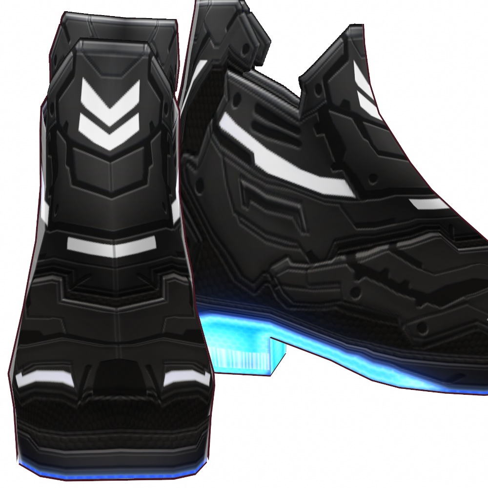 VRoid用 4*5色展開 サイバーブーツ デザイン 3R - Cyber Boots Design 3R 4*5Colors