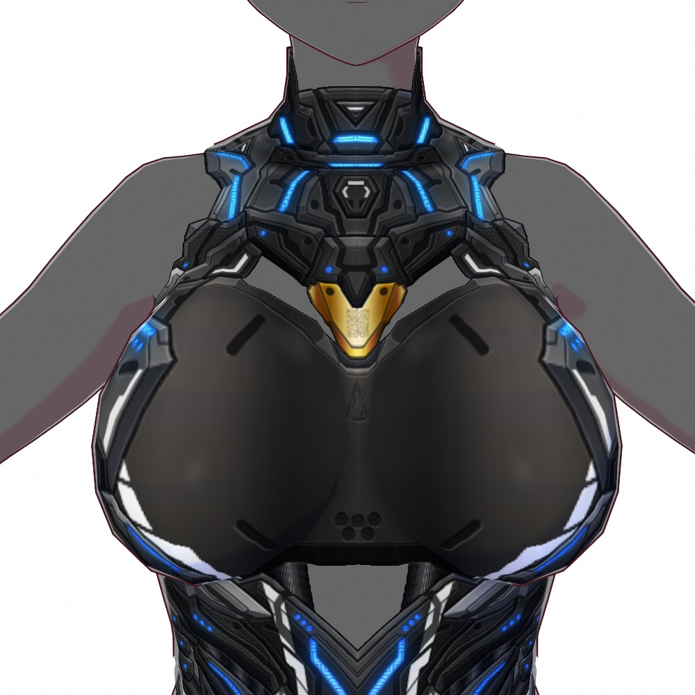 VRoid用 4*5色展開 サイバータクティカルアーマー - Cyber Tactical Body Armor 4*5Colors