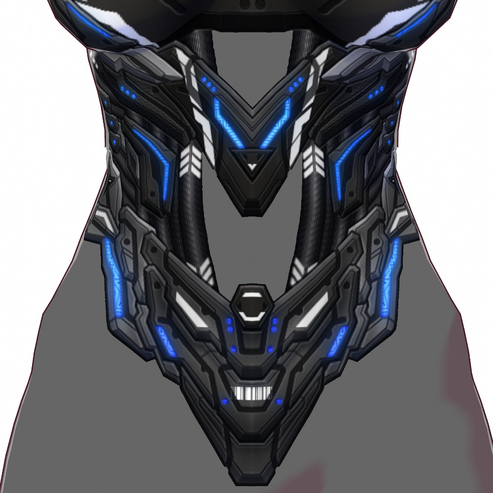 VRoid用 4*5色展開 サイバータクティカルアーマー - Cyber Tactical Body Armor 4*5Colors