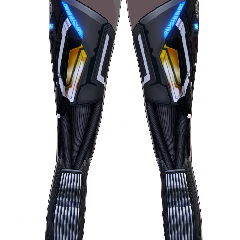 VRoid用 4*5色展開 サイバータクティカルレッグ - Cyber Tactical Leg Armor 4*5Colors
