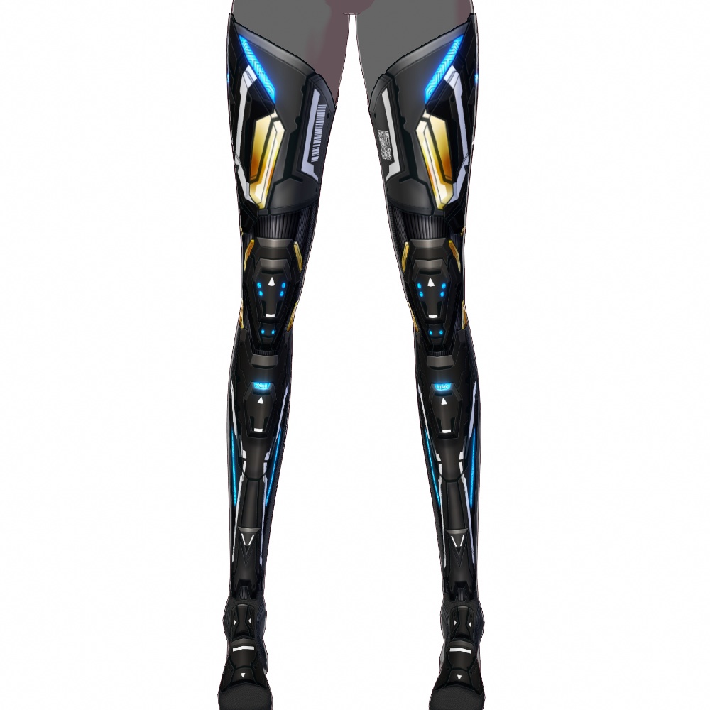 VRoid用 4*5色展開 サイバータクティカルレッグ - Cyber Tactical Leg Armor 4*5Colors