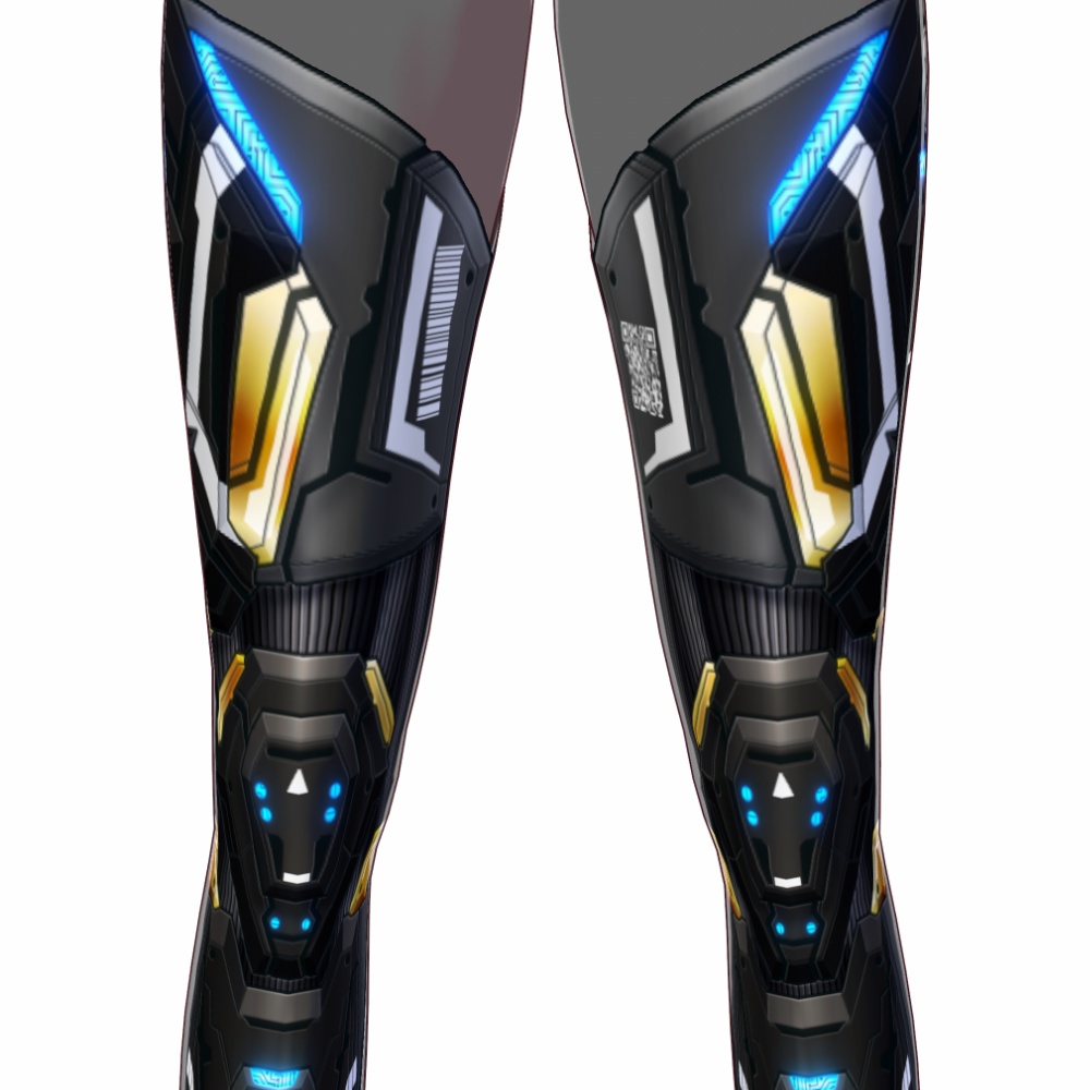VRoid用 4*5色展開 サイバータクティカルレッグ - Cyber Tactical Leg Armor 4*5Colors
