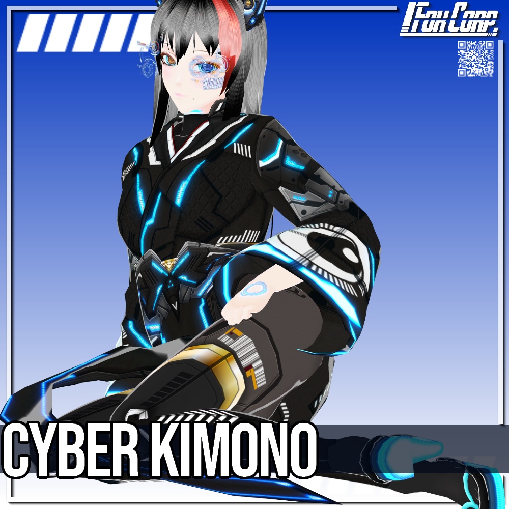 VRoid用 2*5色展開 サイバー着物/和服 - Cyber Kimono 2*5 Colors