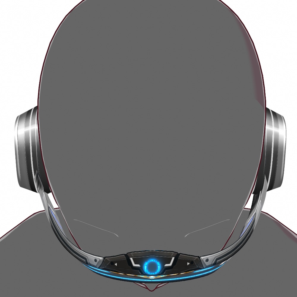 VRoid用 5色展開 サイバーバイザー - Cyber Visor 5Colors