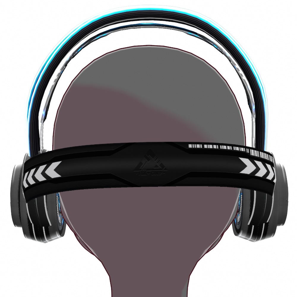 VRoid用 5色展開 サイバーヘッドフォン・ヘッドホン / Cyber Headphones 5Colors