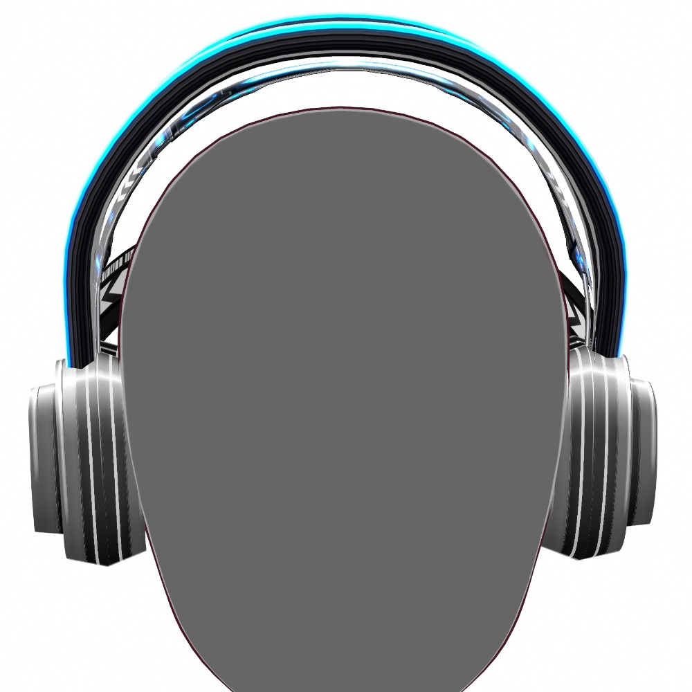 VRoid用 5色展開 サイバーヘッドフォン・ヘッドホン / Cyber Headphones 5Colors