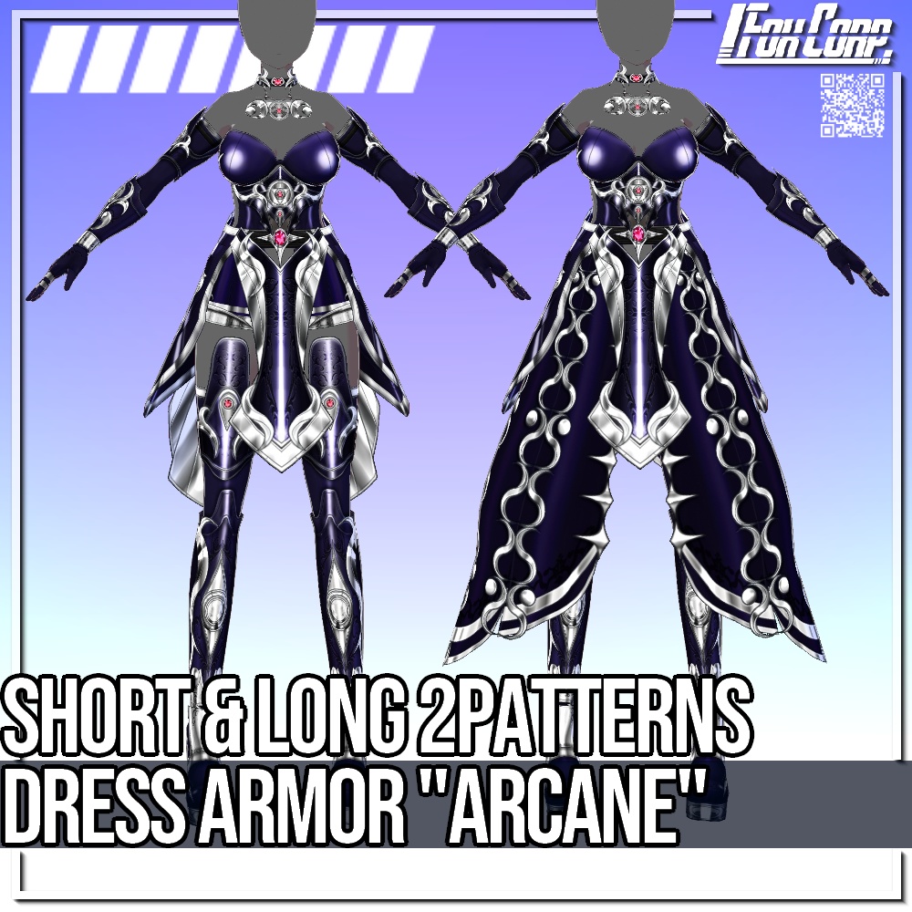 VRoid用 ドレスアーマー "Arcane" - Dress Armor "Arcane"