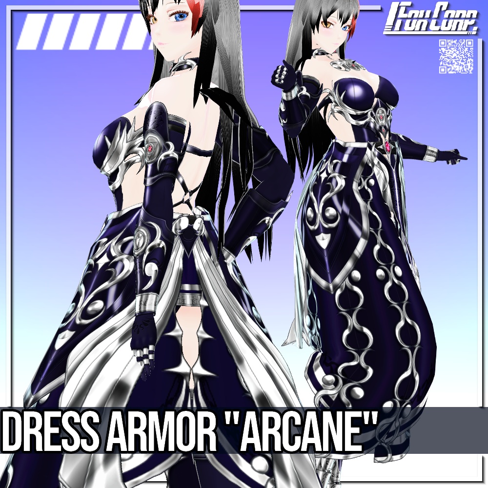 VRoid用 ドレスアーマー "Arcane" - Dress Armor "Arcane"