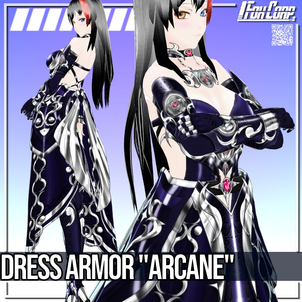 VRoid用 ドレスアーマー "Arcane" - Dress Armor "Arcane"