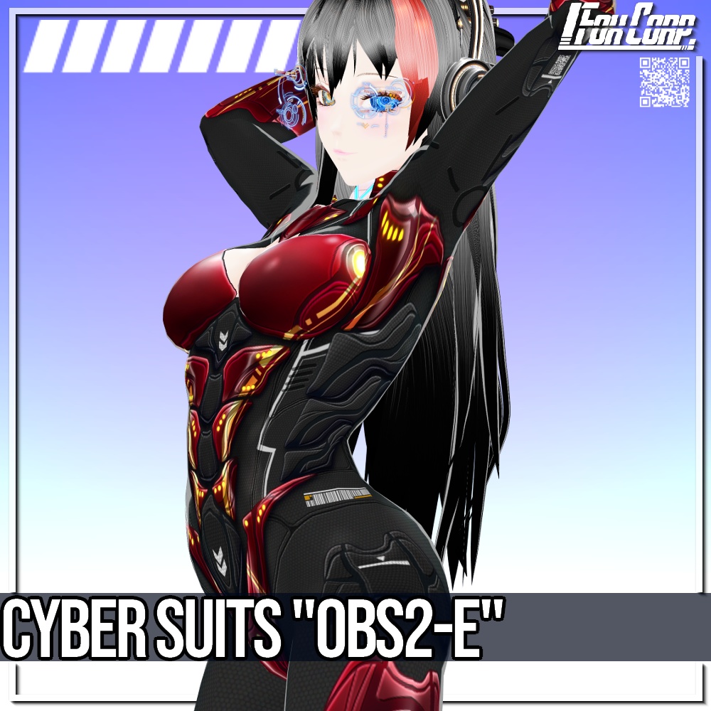 VRoid用 4*4色展開 サイバースーツ 第3世代 "OBS2-E" - Cyber Suits 3rd Gen. "OBS2-E" 4*4Colors