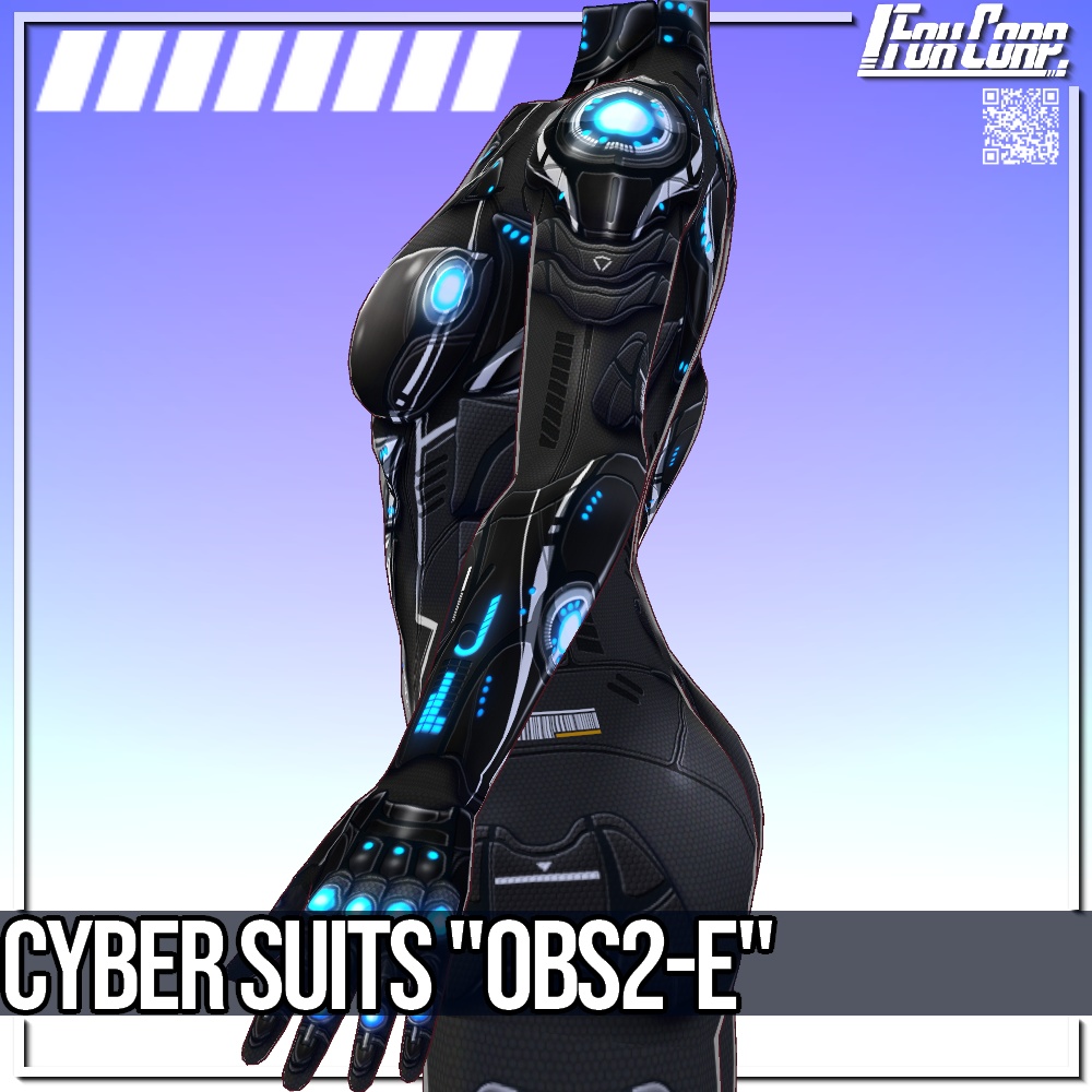 VRoid用 4*4色展開 サイバースーツ 第3世代 "OBS2-E" - Cyber Suits 3rd Gen. "OBS2-E" 4*4Colors