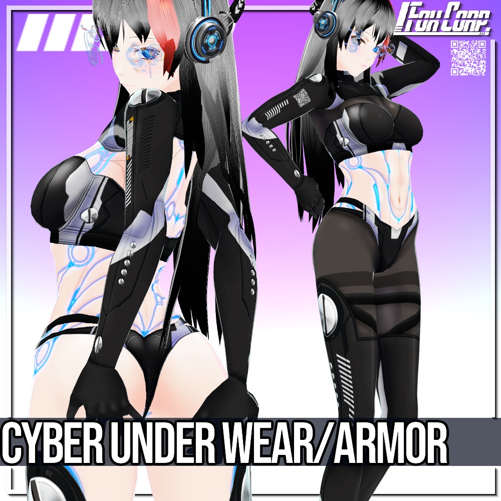 VRoid用 サイバーアンダーウェア / アンダーアーマー - Cyber Underwear / Armor