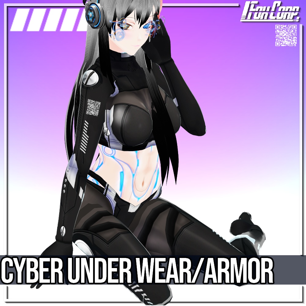 VRoid用 サイバーアンダーウェア / アンダーアーマー - Cyber Underwear / Armor
