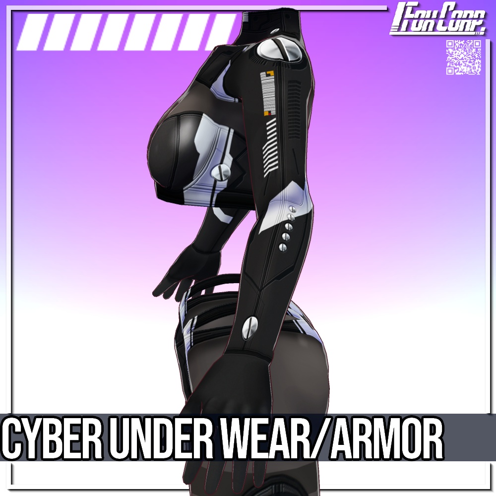 VRoid用 サイバーアンダーウェア / アンダーアーマー - Cyber Underwear / Armor