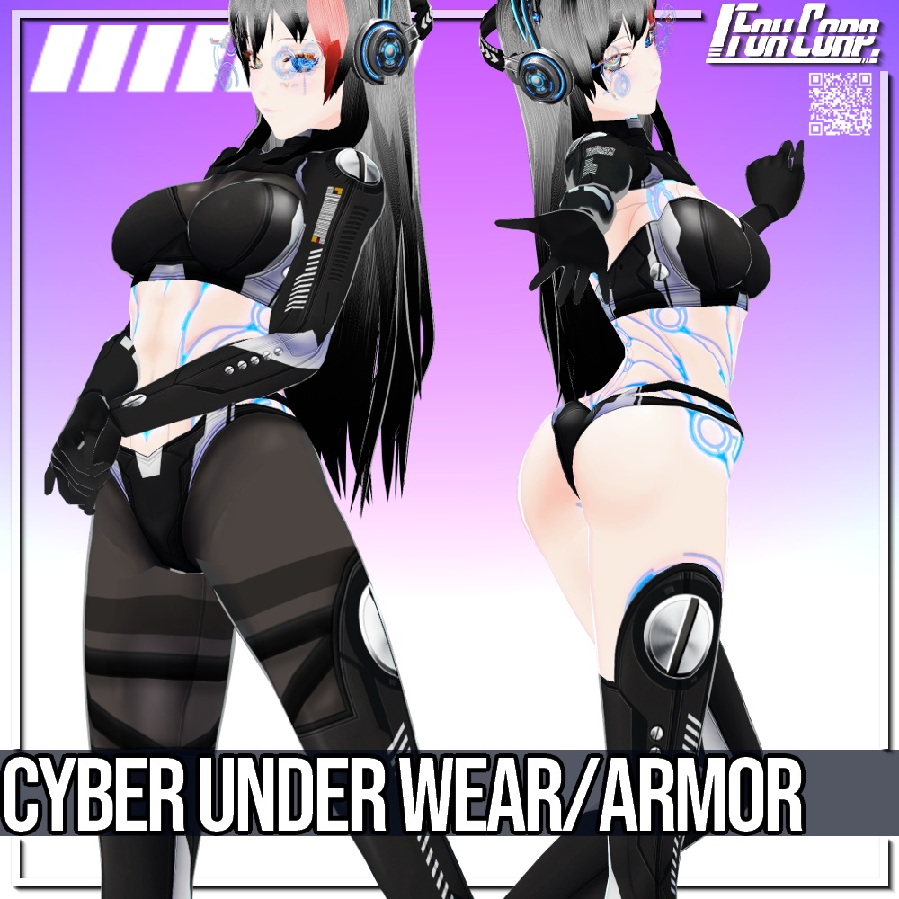 VRoid用 サイバーアンダーウェア / アンダーアーマー - Cyber Underwear / Armor