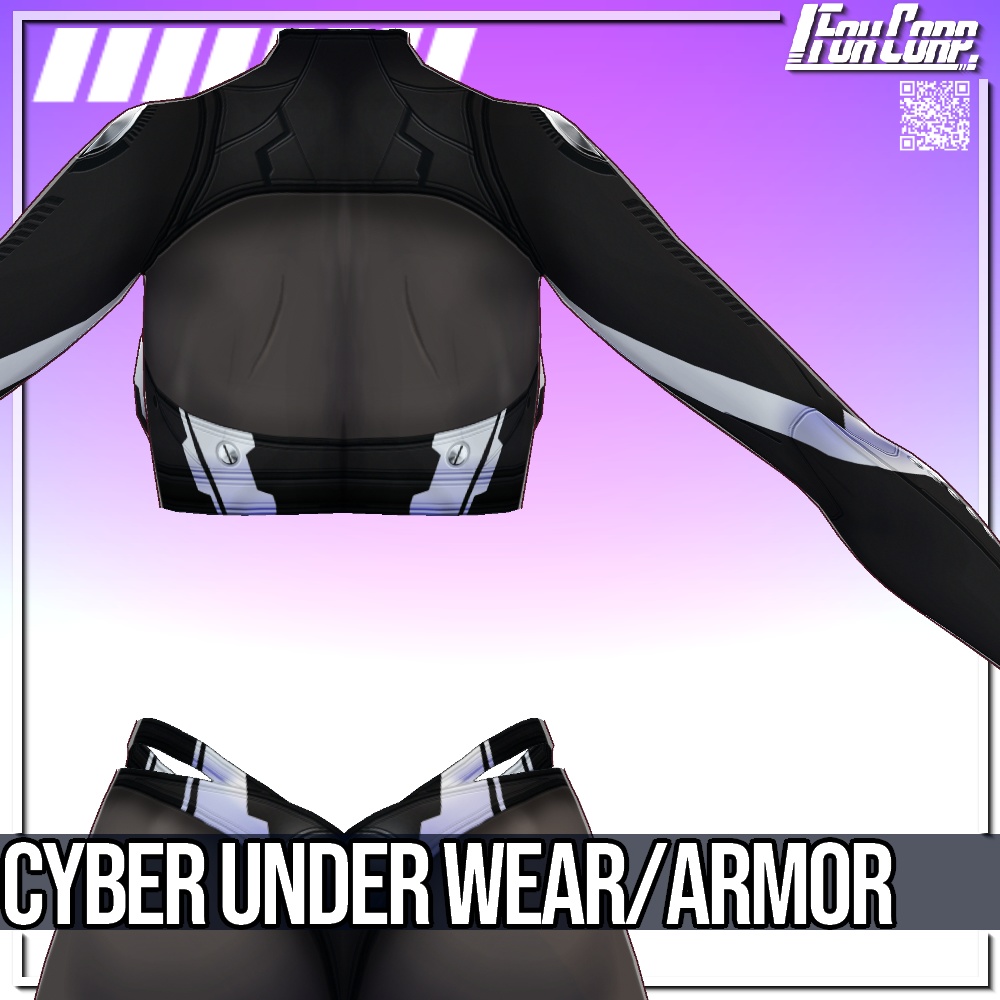 VRoid用 サイバーアンダーウェア / アンダーアーマー - Cyber Underwear / Armor
