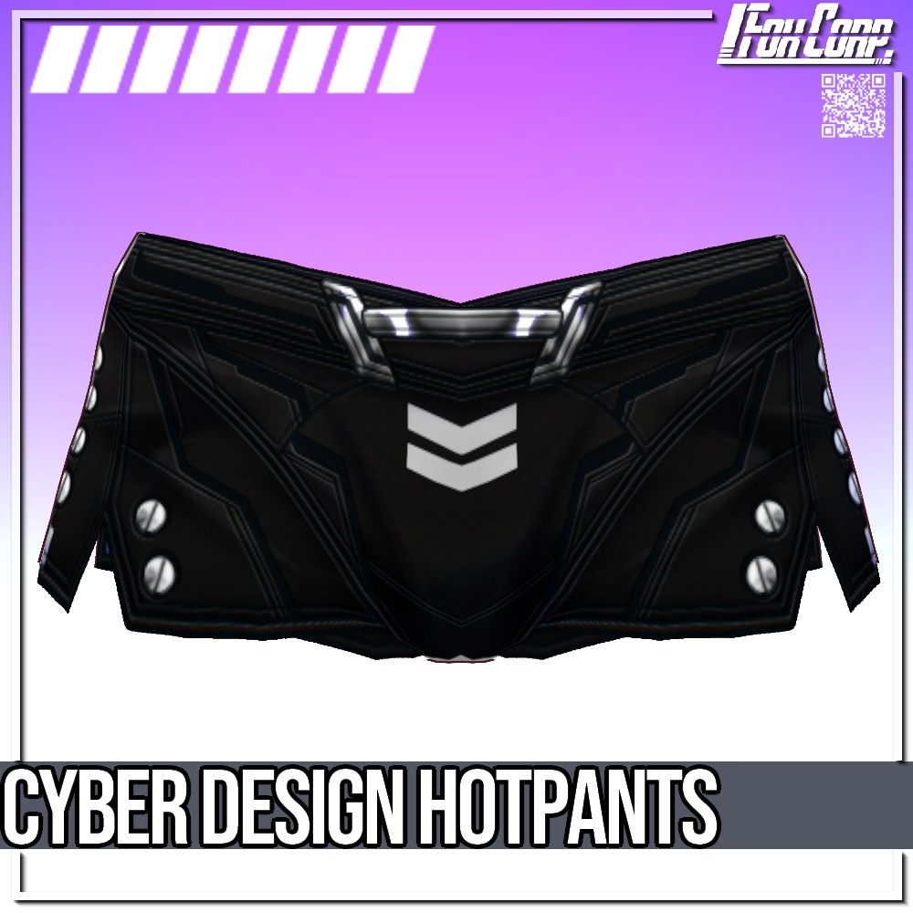 VRoid用 4色展開 サイバーホットパンツ - Cyber Design Hotpants 4Colors