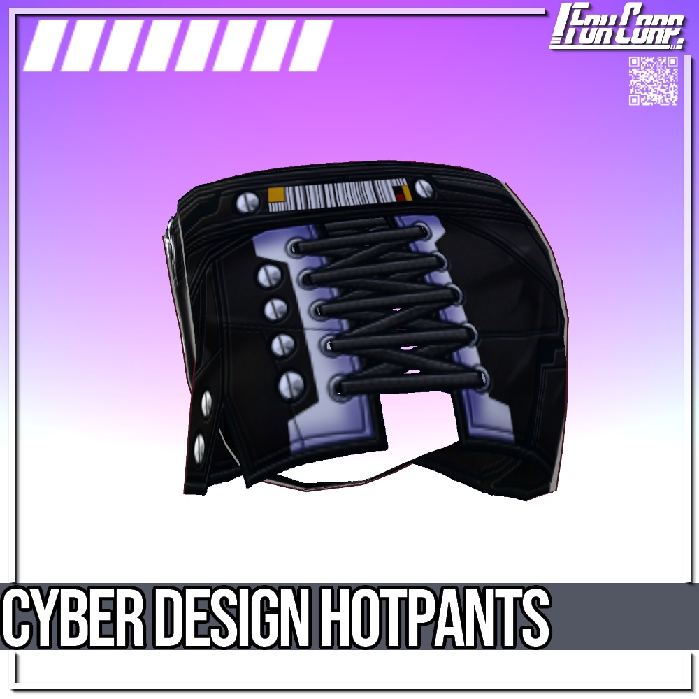 VRoid用 4色展開 サイバーホットパンツ - Cyber Design Hotpants 4Colors