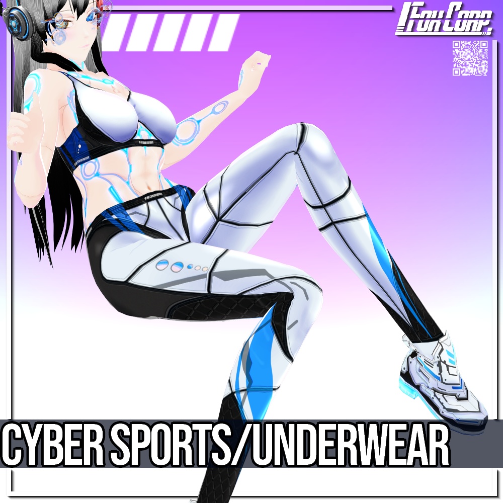 VRoid用 7パターン サイバースポーツウェア/アンダーウェア - Cyber Sports/Underwear 7Colors