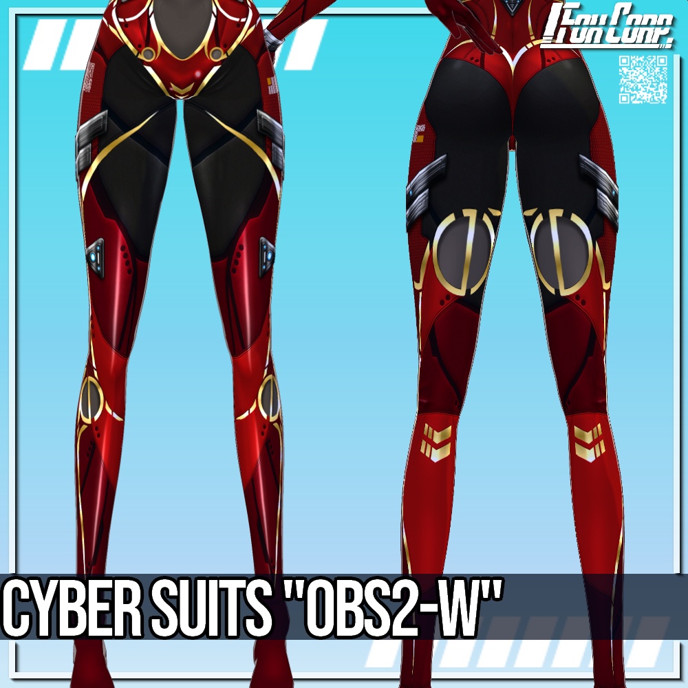 VRoid用 2*4*6色展開 サイバースーツ 第3世代 "OBS2-W" - Cyber Suits 3rd Gen. "OBS2-W" 2*6*4Colors