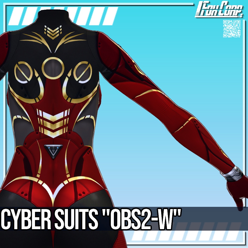 VRoid用 2*4*6色展開 サイバースーツ 第3世代 "OBS2-W" - Cyber Suits 3rd Gen. "OBS2-W" 2*6*4Colors
