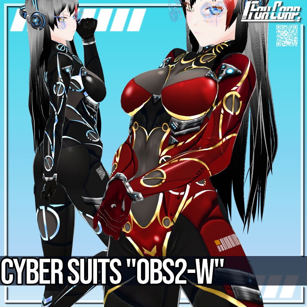 VRoid用 2*4*6色展開 サイバースーツ 第3世代 "OBS2-W" - Cyber Suits 3rd Gen. "OBS2-W" 2*6*4Colors
