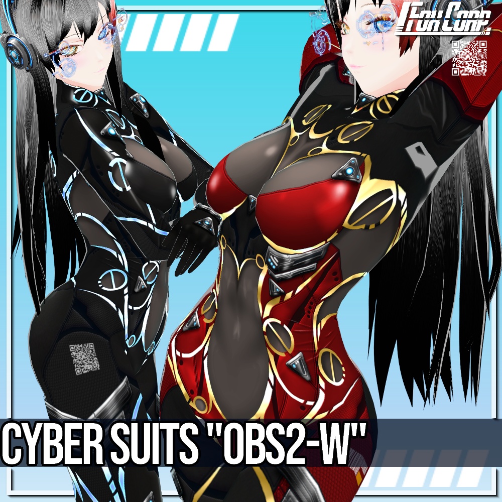 VRoid用 2*4*6色展開 サイバースーツ 第3世代 "OBS2-W" - Cyber Suits 3rd Gen. "OBS2-W" 2*6*4Colors