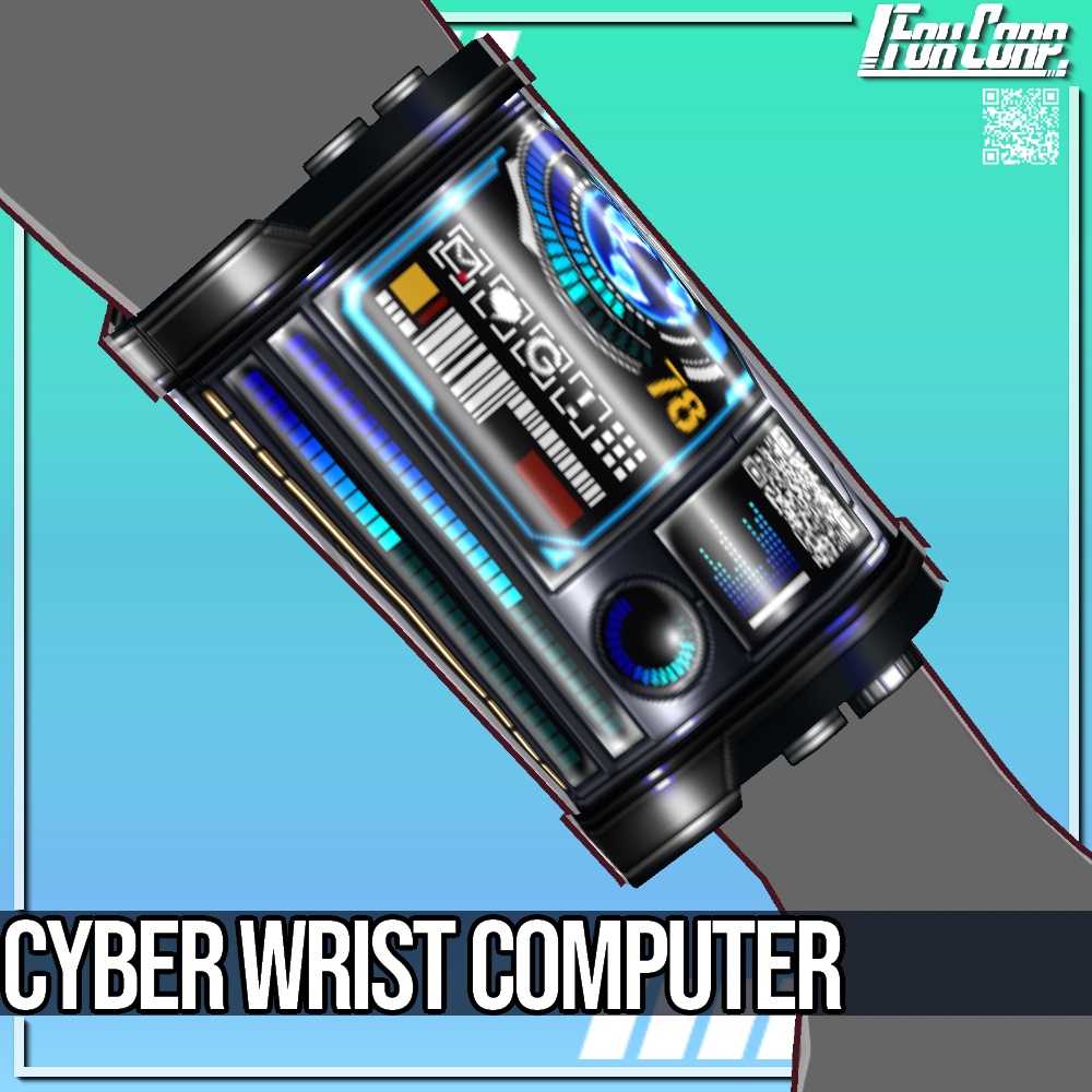 VRoid用 サイバーリストコンピューター - Cyber Wrist Computer