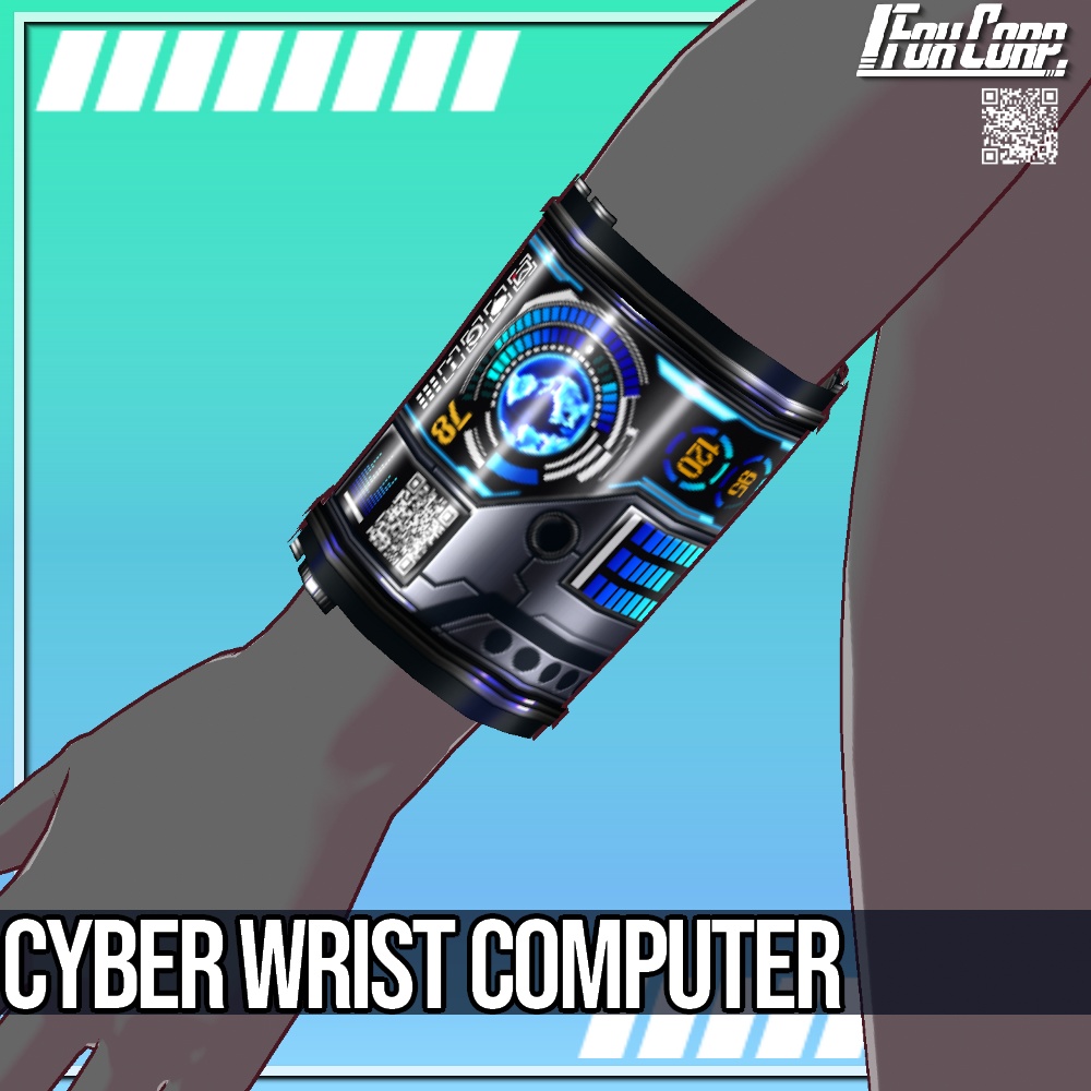 VRoid用 サイバーリストコンピューター - Cyber Wrist Computer