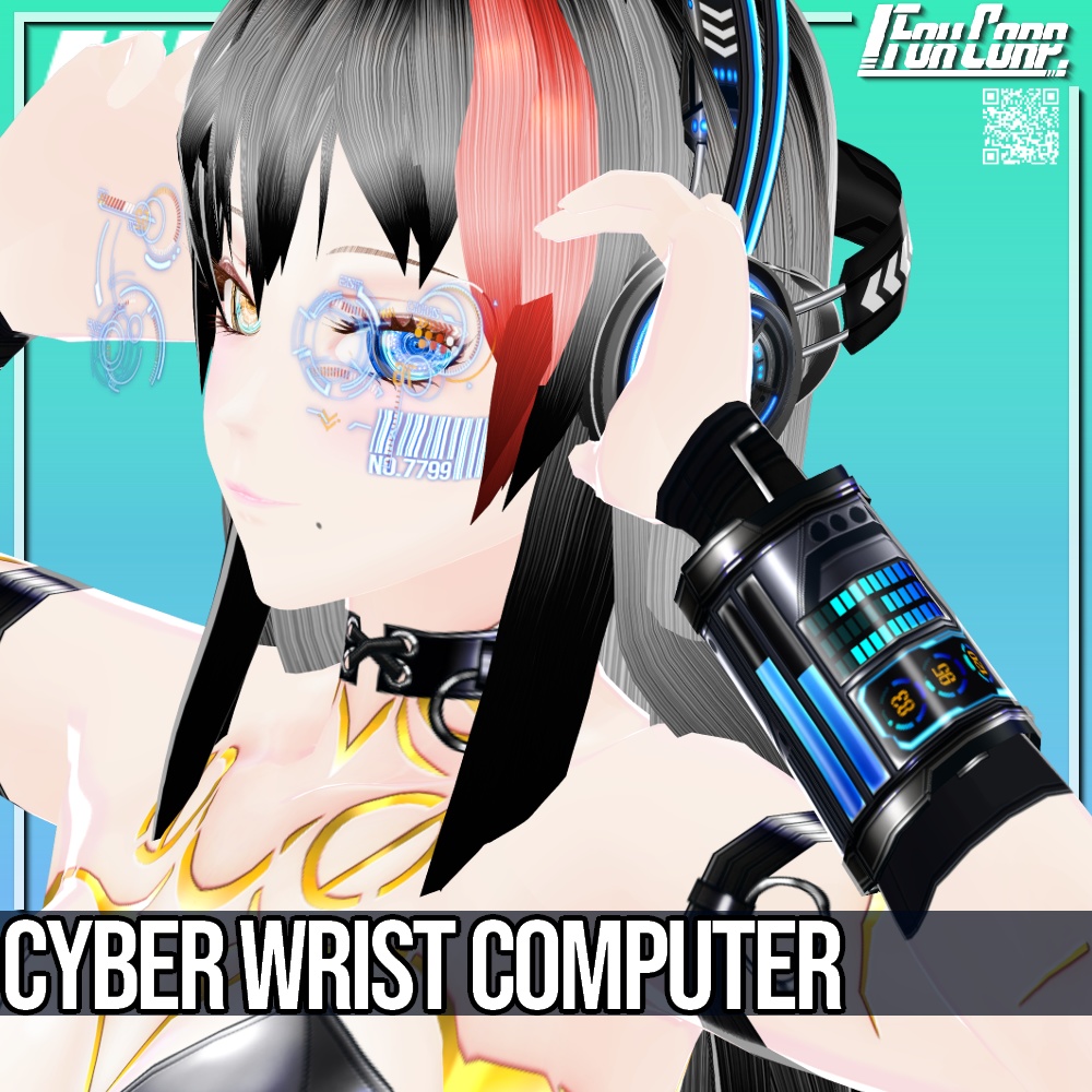VRoid用 サイバーリストコンピューター - Cyber Wrist Computer