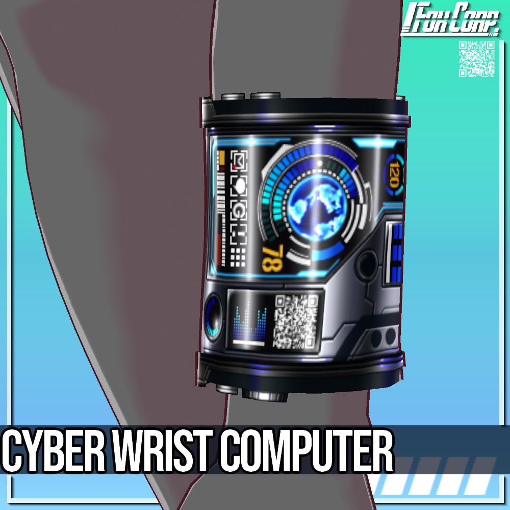 VRoid用 サイバーリストコンピューター - Cyber Wrist Computer