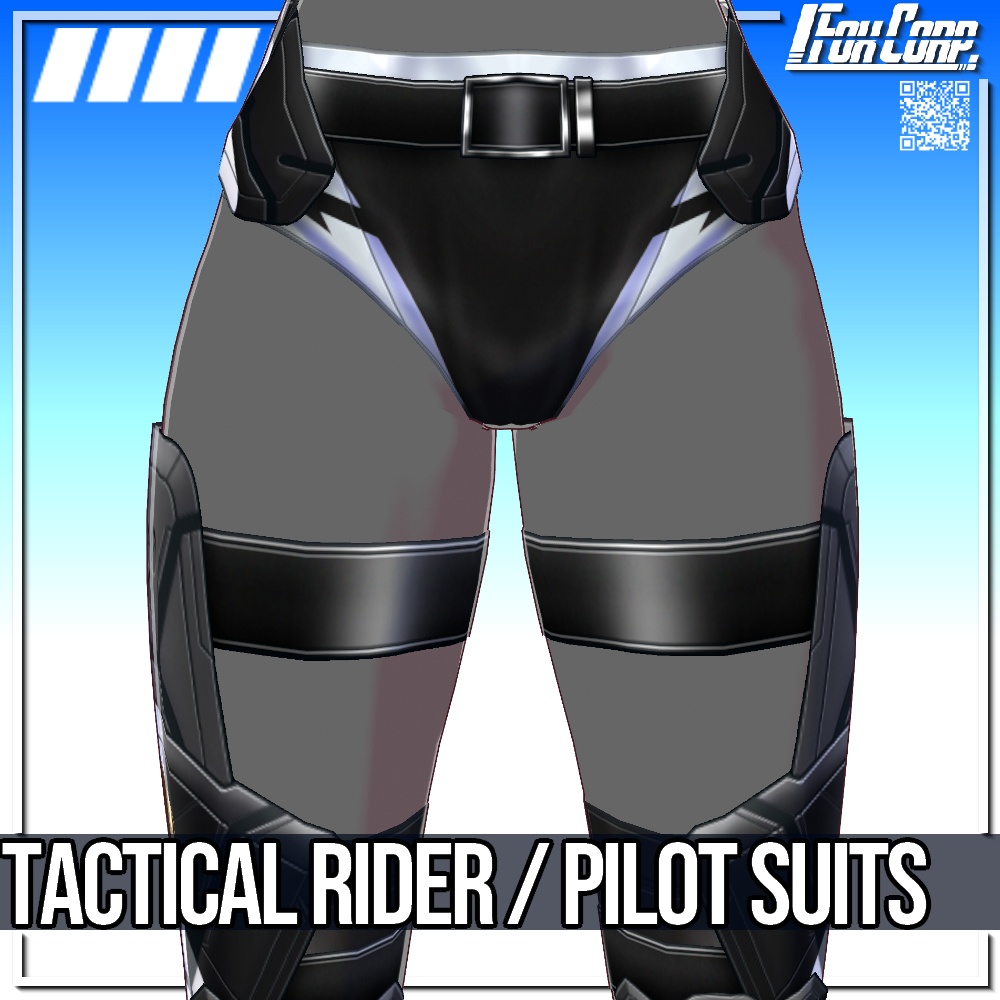 VRoid用 3色展開 タクティカル ライダー/パイロット スーツ - Tactical Rider/Pilot Suits 3Colors