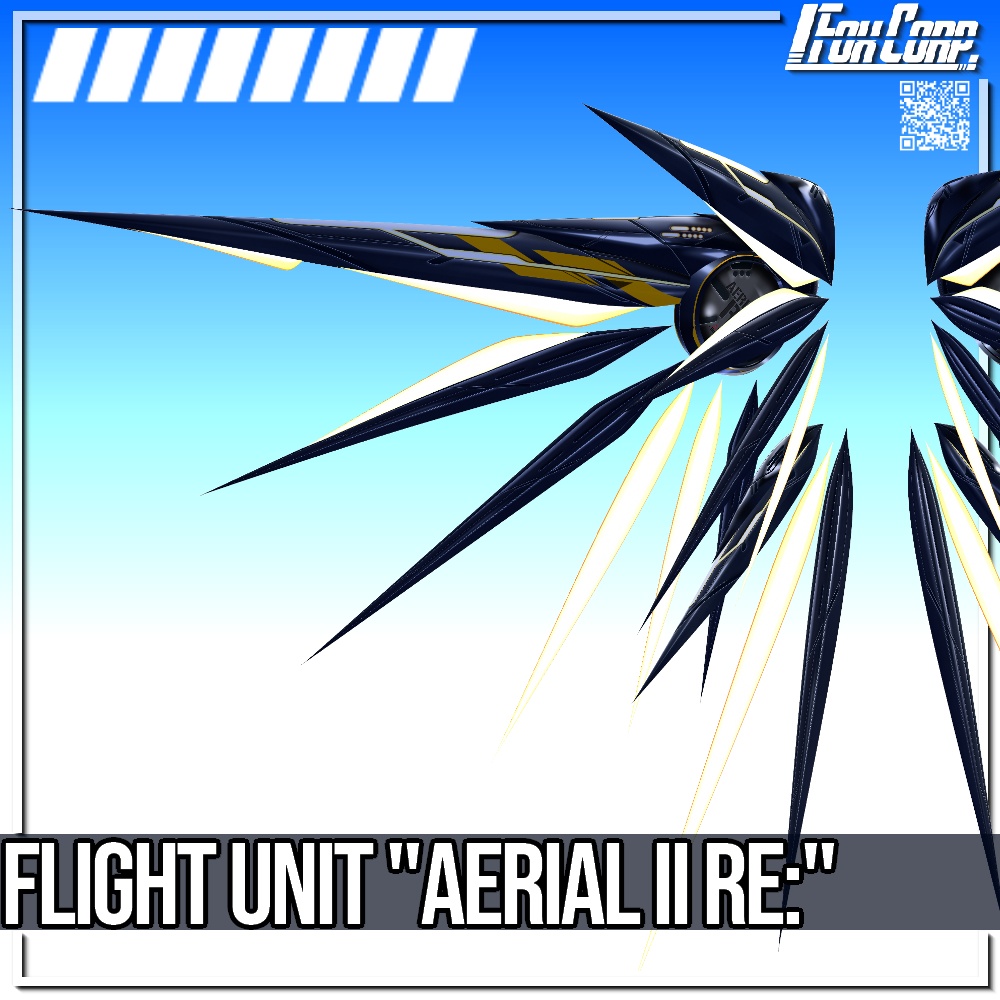VRoid用 3*4色展開 フライトユニット エアリアル II Re: - Flight Unit "Aerial II Re:" 3*4 Colors