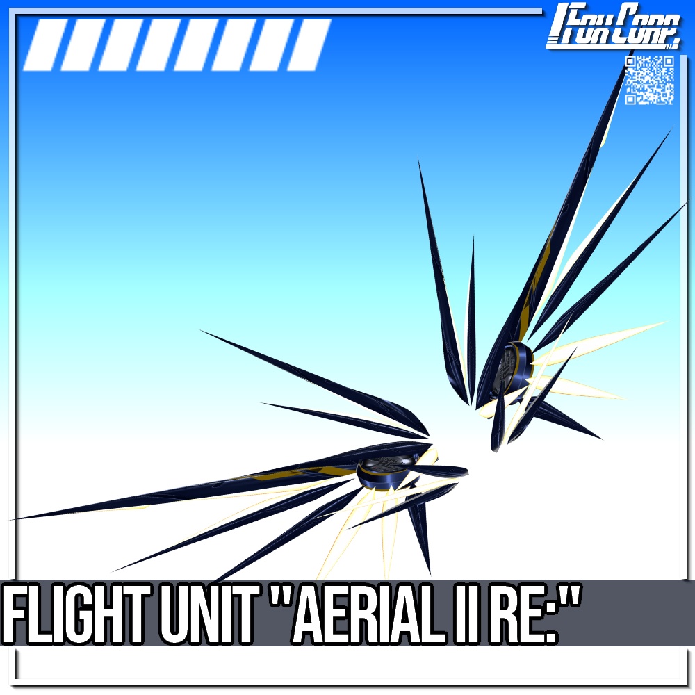 VRoid用 3*4色展開 フライトユニット エアリアル II Re: - Flight Unit "Aerial II Re:" 3*4 Colors