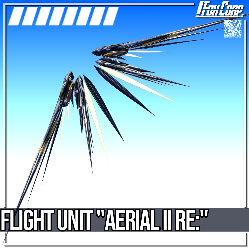 VRoid用 3*4色展開 フライトユニット エアリアル II Re: - Flight Unit "Aerial II Re:" 3*4 Colors