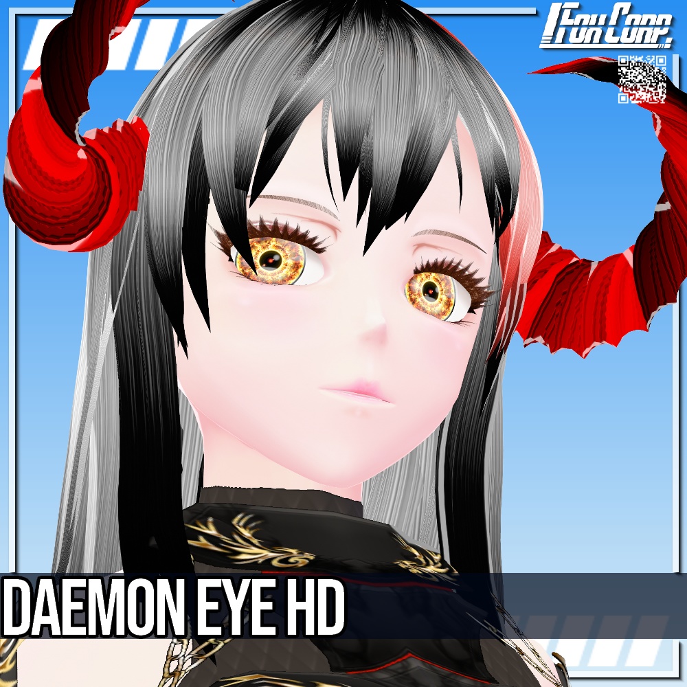 VRoid/VRC 4色展開 悪魔の瞳 HD - Daemon Eye HD 4Colors