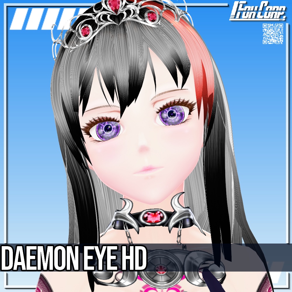 VRoid/VRC 4色展開 悪魔の瞳 HD - Daemon Eye HD 4Colors