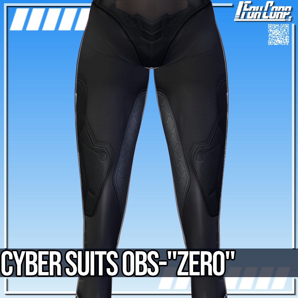 VRoid用 8色展開 試作サイバースーツ OBS-"Zero" - Cyber Suits Prototype OBS-"Zero" 8Colors