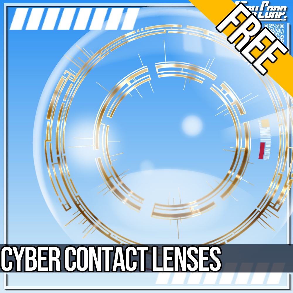 VRoid用 FREE! サイバーコンタクトレンズ - Cyber Contact Lenses