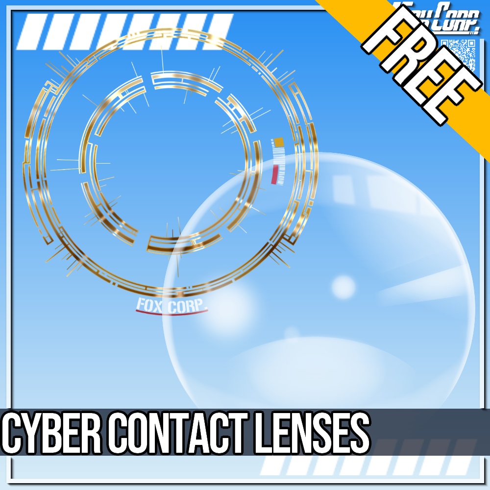 VRoid用 FREE! サイバーコンタクトレンズ - Cyber Contact Lenses