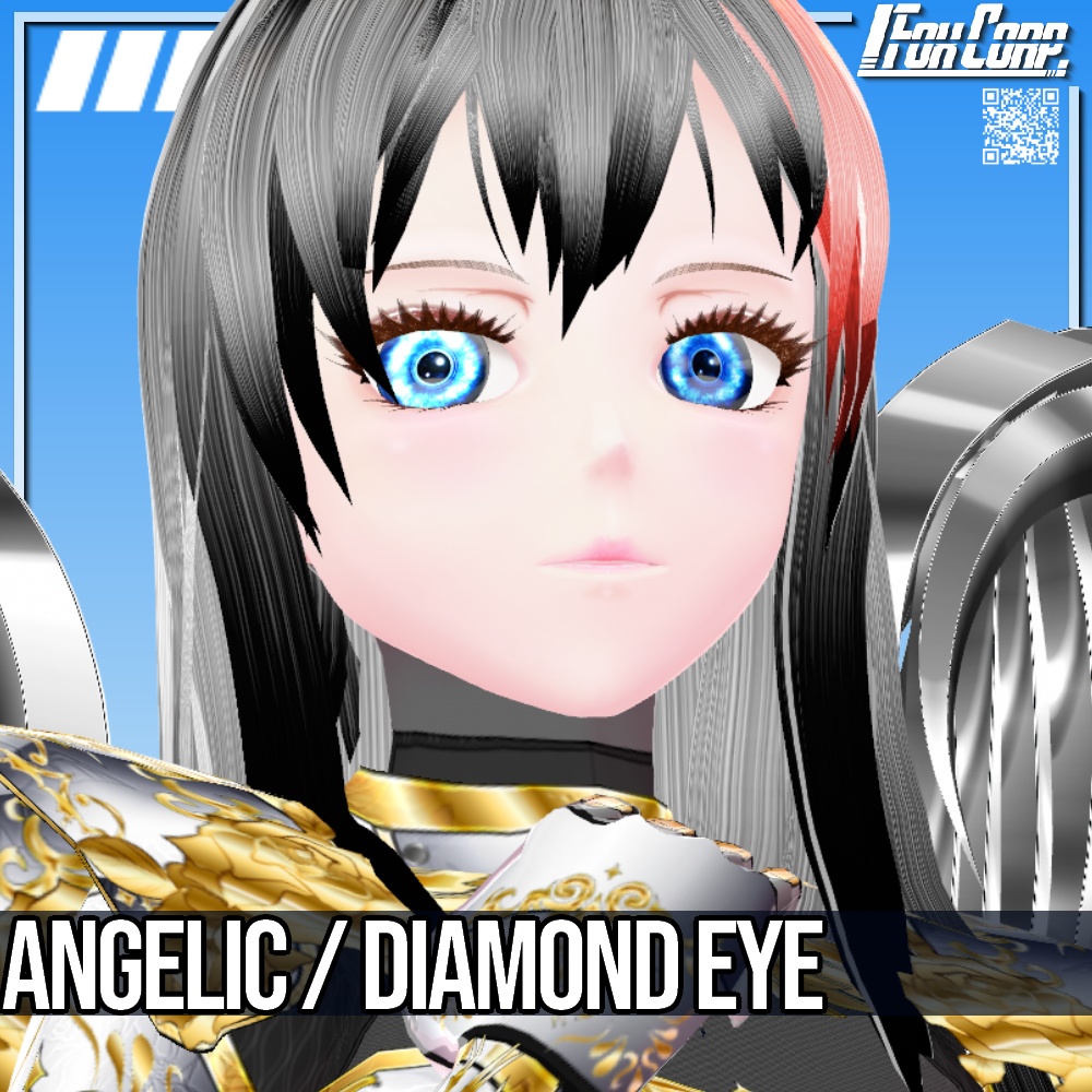 VRoid用 8*2色展開 天使の瞳 / 宝石眼 HD - Angelic Eye / Diamond Eye